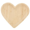 thumbnail image 4 of HAMPPLIES Heart Shaped Tray Khaki Wood 1Pack 11.8X10.6X0.8In, 4 of 8