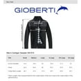 thumbnail image 5 of Gioberti Men's Knitted Regular Fit Full Zip Cardigan Sweater with Soft Brushed Flannel Lining, 5 of 5