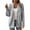 Gray, variant on Pyhlmscde Cardigan Solid Color Mid Length Coarse Sweater For Women, Flannel Shirt Women, Knit Cardigan, Cardigan Sweaters For Women