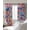 Peach Pink White Dark Blue, variant on Colorful Abstract Blackout Curtains for Bedroom/Living Room, Thermal Insulated Kitchen Curtains, Modern Artwork Oil Painted Grommet Darkening Window Treatment Drapes 27.5"x39"x2