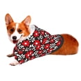 thumbnail image 2 of Bingfone Red Floral Dog Clothes Hoodie, Pet Winter Coat,Puppy Sweatshirts For Small Dogs Boy Girl,Suitable For All Breeds-Small, 2 of 9