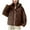 Coffee, variant on Yangnuo Cozy Trendy Warm Quilted Jackets for Women Ladies' Casual Colored Long-sleeved Hooded Jacket