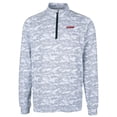 thumbnail image 2 of Men's Cutter & Buck Charcoal UConn Huskies Big & Tall Traverse Camo Print Stretch Quarter-Zip Pullover Top, 2 of 3