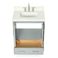 thumbnail image 6 of Ariel Stafford 30.5 In. Single Rectangle Sink Vanity Pure White Quartz Countertop W/1.5" Edge In Grey, 6 of 10