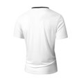 thumbnail image 4 of Casual Henley Shirts for Men Short Sleeve Pocket Tee V Neck Top Summer Breathable Lightweight Comfort Fit Out Active Wear White L, 4 of 5