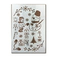 thumbnail image 2 of Billuyoard Niños pintura plantilla DIY molde adorno estampado plantilla elementos grabado plantillas álbum de recortes fabricación Decoración del hogar Invierno, 2 of 6