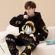 thumbnail image 3 of Conjunto de pijama de franela gruesa para mujer, ropa de dormir cálida para el hogar, Tops y pantalones para parejas, Unisex, Invierno, 3 of 5