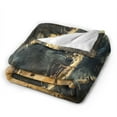 thumbnail image 2 of Wolf Fleece Blanket - Soft Plush, Cozy Throw for Kids and Adults - Throw Blanket with Pack of Wolves Over Forest Print, Ideal for Beds, Couches, and Travel 50x40, 2 of 5