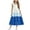 Blue, variant on snilers Girls Dresses Kids Summer Double Layer Ruffle Sleeve Dress Square Neck Tiered Swing Sundress Beach Summer Midi Dress Vacation Clothes Size 3-13 Years