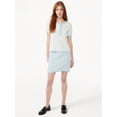 thumbnail image 2 of Free Assembly Women's Short Sleeve Tweed Sweater Tee, Midweight, 2 of 6