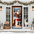 thumbnail image 5 of Linnome 35 X 71 Inch Christmas Door Cover Decor - Large Format Holiday Party Decoration Christmas Door Decoration, 5 of 6