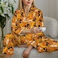 thumbnail image 6 of Balery Skulls Pattern Pajama Sets for Women Long Sleeve 2 Piece Sleepwear Loungewear Sets Soft PJ's with Pockets Long Sleeve Comfy Pj Sets-X-Large, 6 of 7