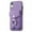 Purple, variant on Compatible with iPhone XR Card Slot Back Case, 360 Degree Rotatable Ring Stand Plating Button PU Leather Support Magnetic Car Mount Phone Case Cover for iPhone XR, Purple