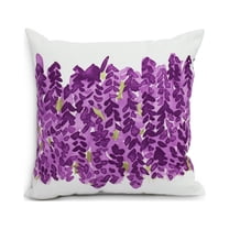 Simply Daisy's Flower Bell Bunch 20 inch Purple Decorative Floral Throw Pillow