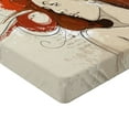 thumbnail image 2 of Ambesonne Modern Fitted Sheet, Muse Woman Grungy Mystic, Twin Size, Beige Dark Orange, 2 of 3