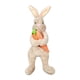 thumbnail image 3 of Adornos para árbol de Pascua, muñeco de peluche, conejo de primavera abrazado con zanahoria marrón, 3 of 9