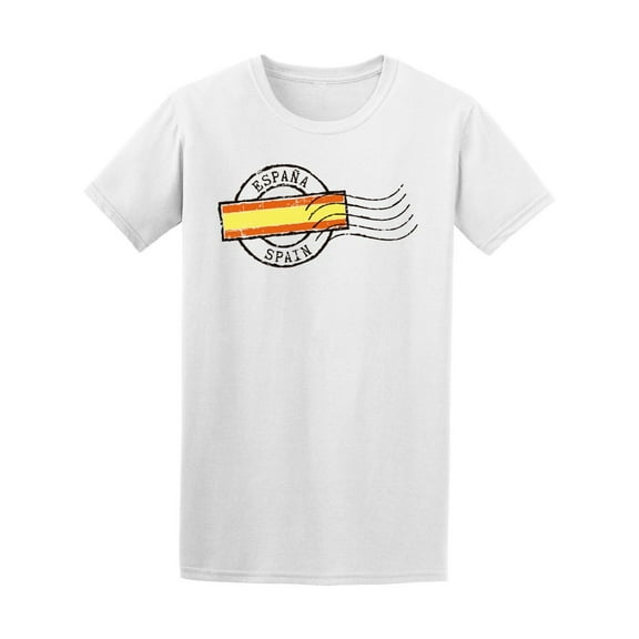 Espana Spain Square Flag T-Shirt Men -Image by Shutterstock, Male Small