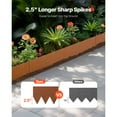 thumbnail image 2 of KFFKFF Steel Landscape Edging, 6 Packs 40 x 6 in Weather-Resistant & Pre-Rust Metal Landscape Edging, Bendable Garden Edging Border, Heavy Duty Lawn Edging, 2 of 9