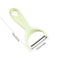 thumbnail image 3 of Multifunctional Fruit & Vegetable Peeler | Apple Peeler & Potato Scraper | Plastic Handle with Stainless Steel Blade | Kitchen Peeling Tool | Easy to Carry & Store | Includes 1 Peeler, 3 of 6