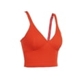 thumbnail image 5 of Douhoow Women Basic Tank Top V-Neck Sleeveless Backless Camisole Stretchy Slim Fit Knit Crop Top, 5 of 9