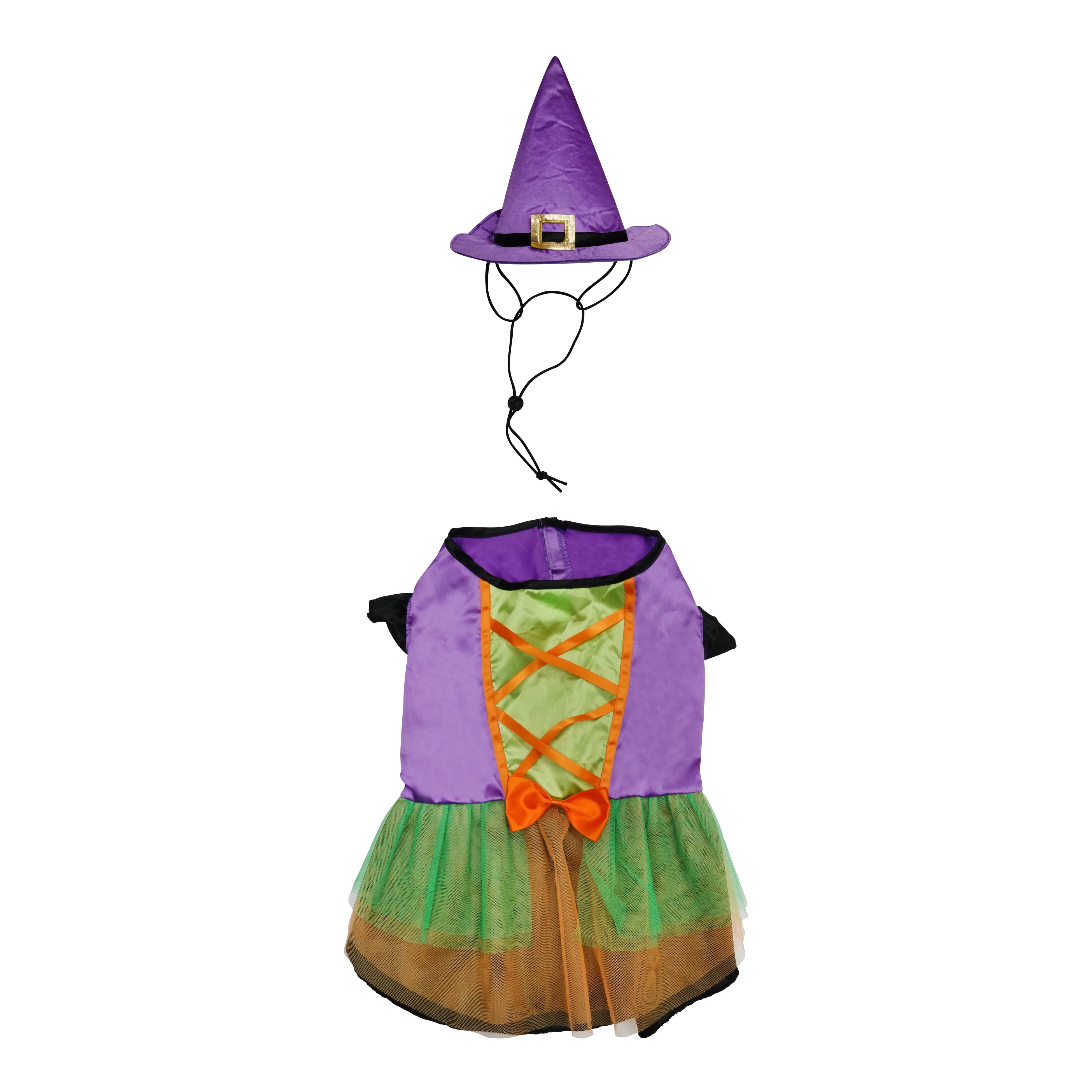 Best Furry Friends Dress for Dogs or Cats, Witch, Large