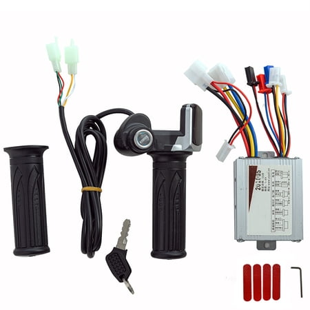Linyer Electrical Scooter Motor Part Kit Professional Repairing Throttle Grips Handlebar Brush Controller Supplies 250W