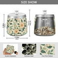 thumbnail image 2 of Yayeee Ashtray with Lid for Cigarette Smokeless Stainless Steel Home Ash Holder, Floral Design, 2 of 7