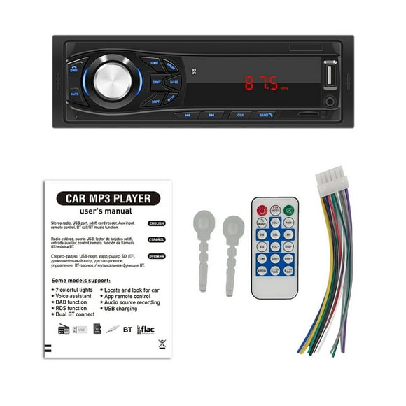 SWM-1030 Car Stereo FM Radio MP3 Player Handsfree Phone Charge Support USB / TF Card / AUX Audio Receiver 12V Universal