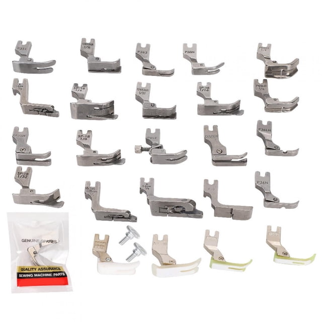 Prensatelas 25 uds prensatelas para máquina de coser prensatelas para máquina de coser juego de accesorios para máquinas de coser los mejores materiales Jadeshay A
