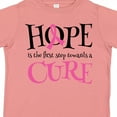 thumbnail image 4 of Inktastic Breast Cancer Hope Quote Girls Toddler T-Shirt, 4 of 5