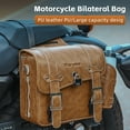 thumbnail image 4 of Universal Motorcycle Rearseat Bag - Retro Style with Large Capacity - Ideal for Motorcycle Tools and Storage - Convenient Side Bag for Motorcycle Riding., 4 of 7