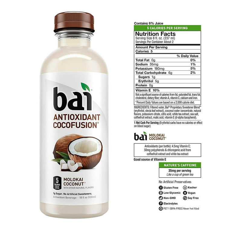 Bai® Antioxidant Infused Cocofusion Molokai Coconut Flavored