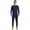 Navy, variant on LANBAOSI Long John for Men Thermal Underwear Set 2 Piece Top & Botttoms Size XL