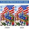 thumbnail image 3 of Spring Summer Pansies Yard Flag Decorative July 4th Patriotic Flowers Outdoor House Flag 28x40 Inch, 3 of 6