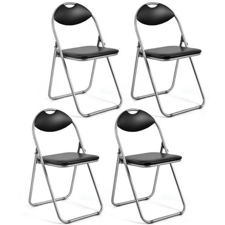 Resenkos Dining Chairs, Kitchen Chairs Trattoria Chairs,2/4/6 Pieces Portable Folding Dining Chairs Set with Carrying Handles-Set of 4