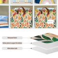thumbnail image 4 of Yayeee Foldable Storage Basket for Shelves with Handles Set of 2 Waterproof Cloth Bins, Orange Leaves, 4 of 7