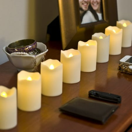 Flameless LED Votive Candles, Color Changing & Warm White Glow Options ...