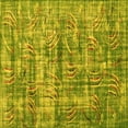 thumbnail image 1 of Ahgly Company Indoor Square Oriental Yellow Asian Inspired Area Rugs, 8' Square, 1 of 4