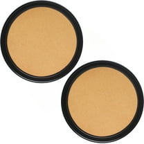 TrueCraftware- Set of 2 Round 14” Anti-Slip Serving Tray with Cork Surface Black Color- Multi-Purpose Serving Trays Food Server Food Service Trays for Restaurant Parties Breakfast Cafe Bar