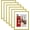 Gold, variant on 5x7 Picture Frame Set of 6, Display Pictures 4x6 with Mat or 5x7 without Mat for Wall Mounting or Table Top Display, Photo Frames Collage for Wall Decor, White