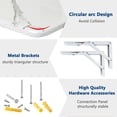 thumbnail image 2 of SKVSKV Wall Mounted Folding Desk,Wall Folding Table for Small Spaces,Floating Fold Down Table for Home Office Computer Workstation,Study Work Bench,, 2 of 6