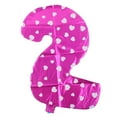 thumbnail image 2 of Unique Bargains 16' Birthday Wedding Party Decor Foil Number 2 Design Helium Balloon, 2 of 3