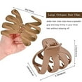 thumbnail image 2 of Lolalet Octopus Hair Claw Clips, 5 Pack Non-slip Jaw Clips Medium Hair Clamps for Thick Curly Long Hair, Wide Grip Hair Accessories for Women Girls -Style B, 2 of 6