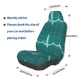 thumbnail image 3 of KLL ECG Wave Pattern Seat Covers,Universal Fit Sedans,Cars,Vans,SUV,Truck, 3 of 5