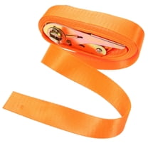 Raindrops Heavy Duty Ratchet Straps Orange Nylon with Zinc Hooks for Home