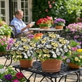 thumbnail image 5 of Artificial Butterfly Bush Flowers, 11.81 Inch Realistic Floral Spray for Wedding and Home Decor, Dual-Tone Plastic Flowers for Outdoor Indoor Vase, All-Season Table Centerpiece, 5 of 7