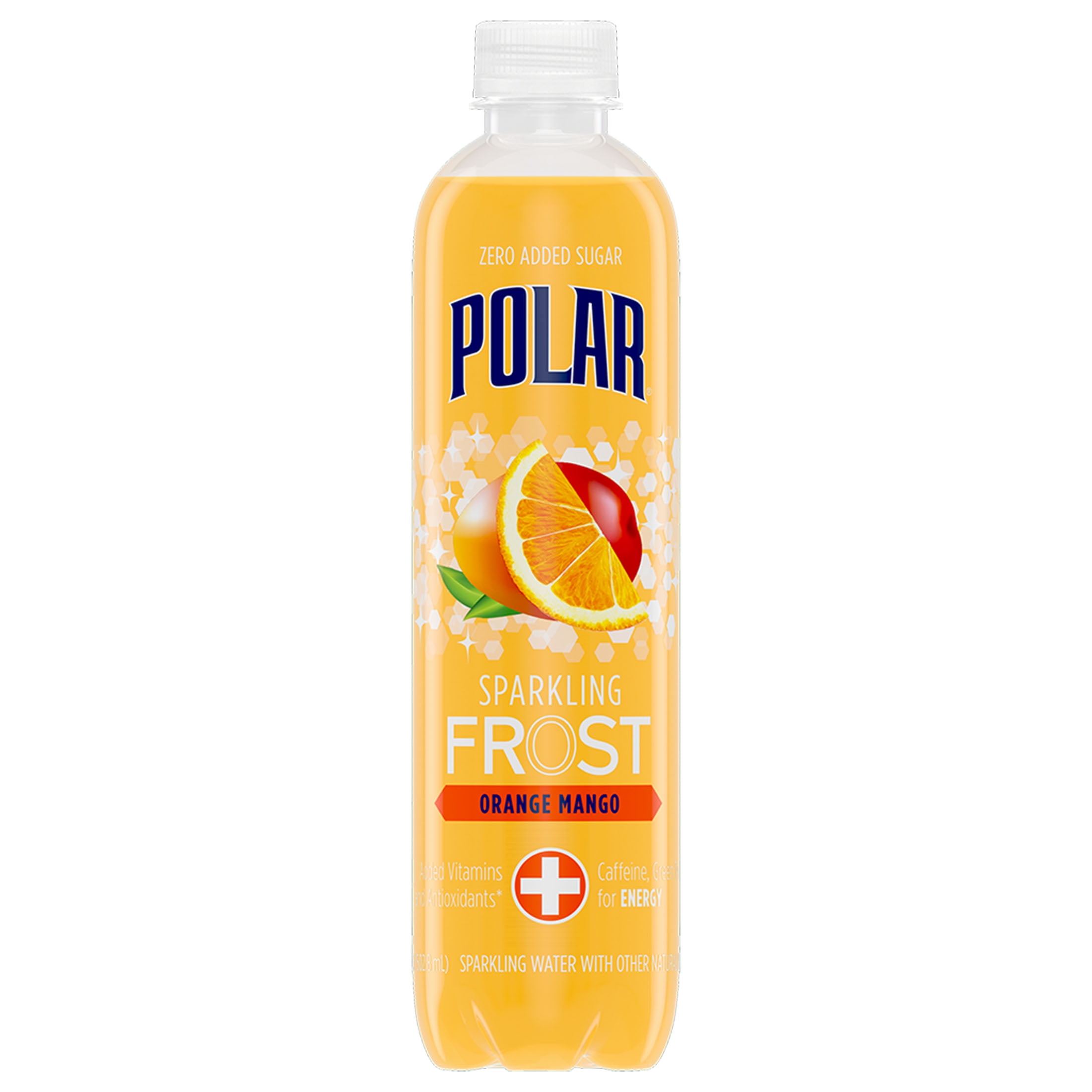 Polar Sparkling Frost Water, Orange Mango, 17 oz