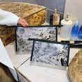 thumbnail image 6 of Fashion Outdoor Wash Pouch Travel Organizer Square Bag TPU Organizer Case Makeup Bags Cosmetic Cases Transparent Cosmetic Bag Storage Toiletry Bag WHITE S, 6 of 8