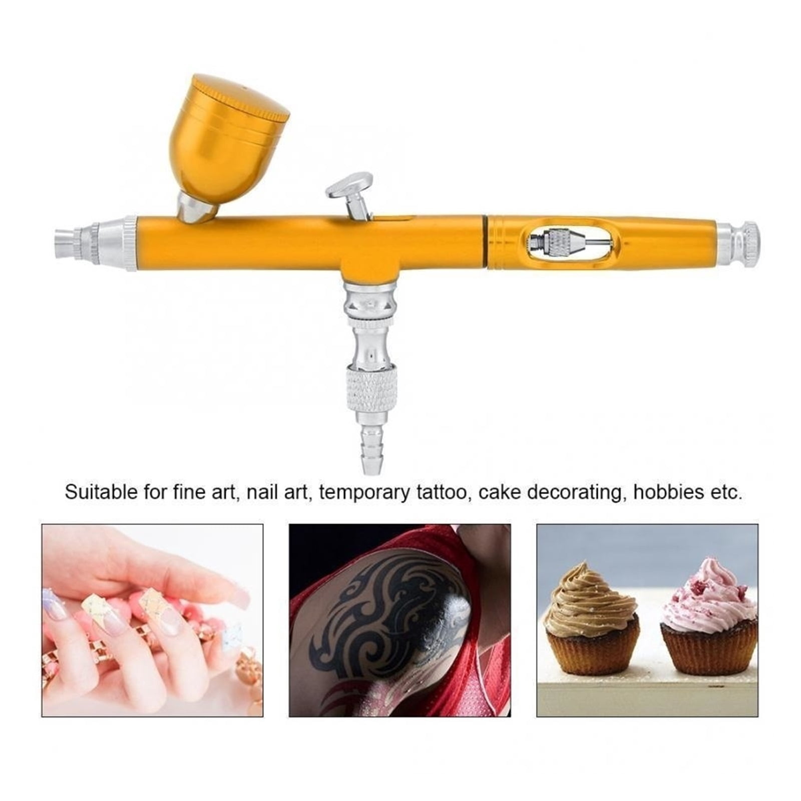 0.3mm Nozzle Art Paint Airbrush With 11pcs Cleaning Tools Artificial Decorating For Dual Action Feed Brushes Spray Gun ,User-Friendly Design