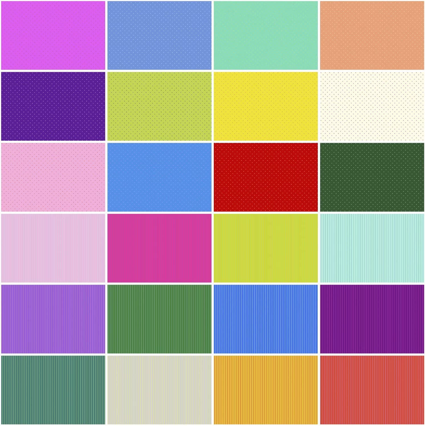 Free Spirit Fabrics True Colors by Tula Pink Tiny Coordinates 5 Charms